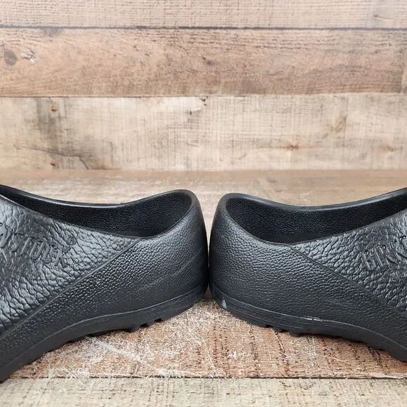 Birkenstock Profi-Birki Professional Women Sz 7 EU 38 Black Slip On Clog Shoes - Picture 4 of 10